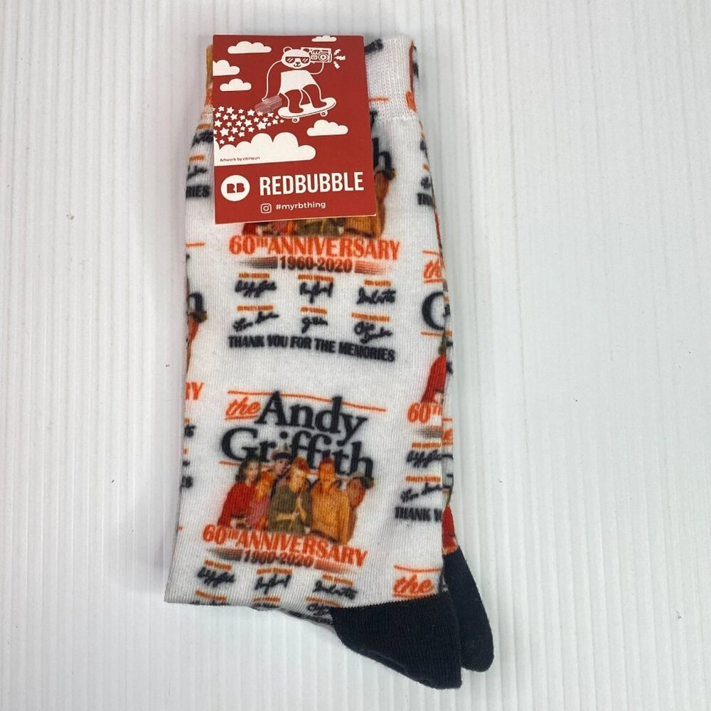 Andy Griffith Socks Redbubble US Men's 3.5-12 60th Anniversary 2020